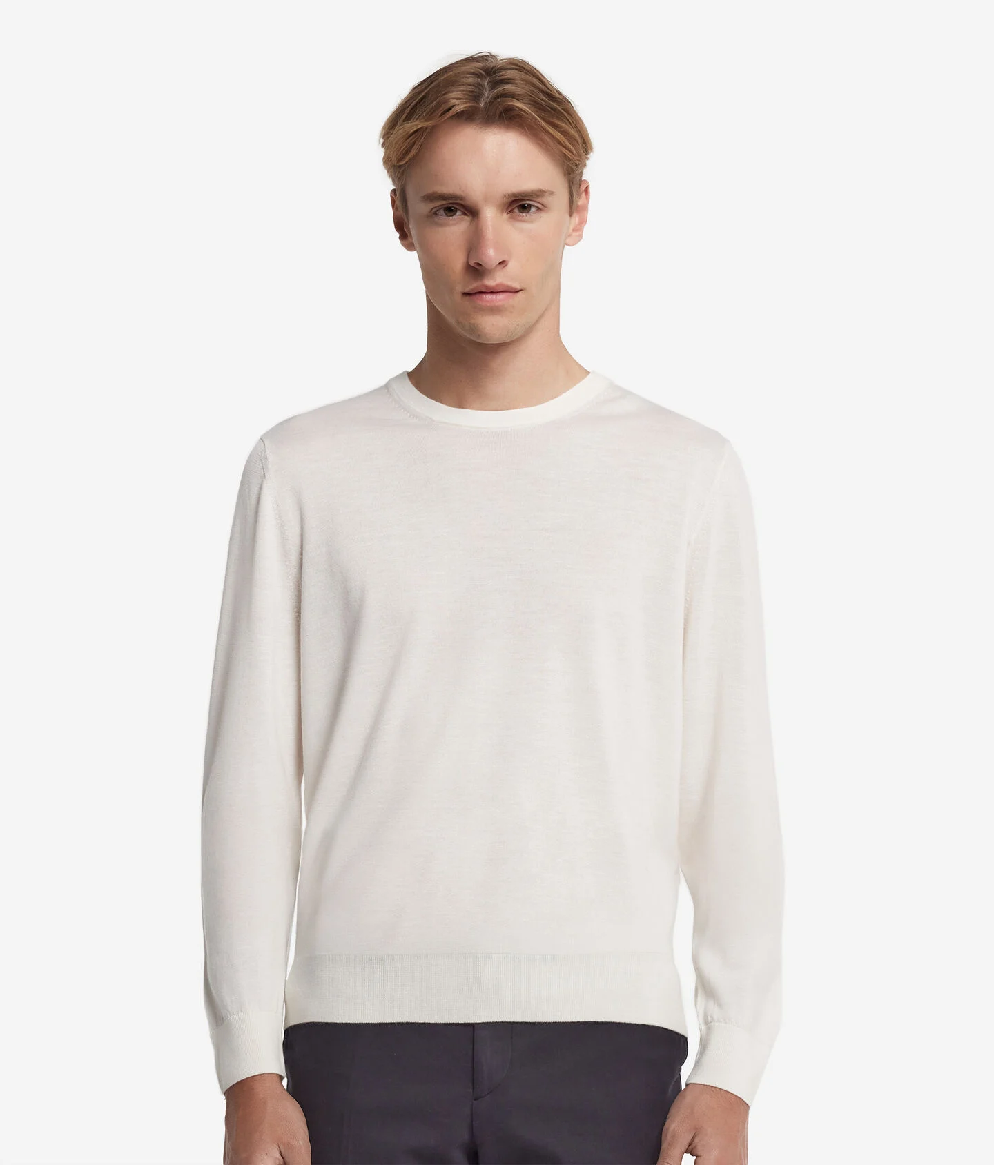 Ultrafine cashmere crew-neck sweater